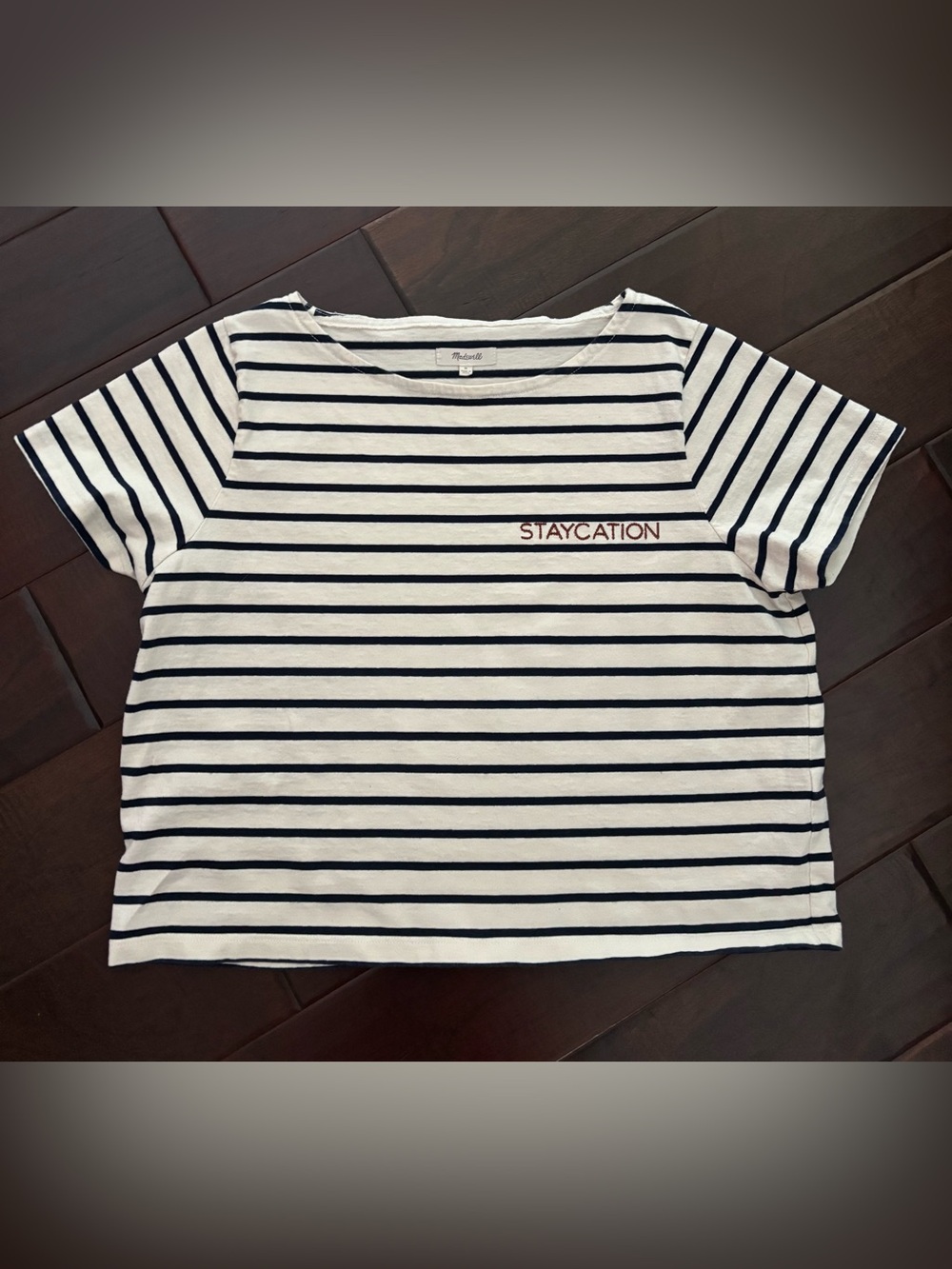 MADEWELL Embroidered Setlist Staycation Tee - Size Medium